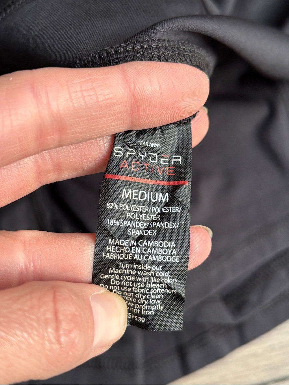 NWT Spyder Activewear Workout Athletic Dress With Shorts Black Sz Medium - Picture 9 of 11